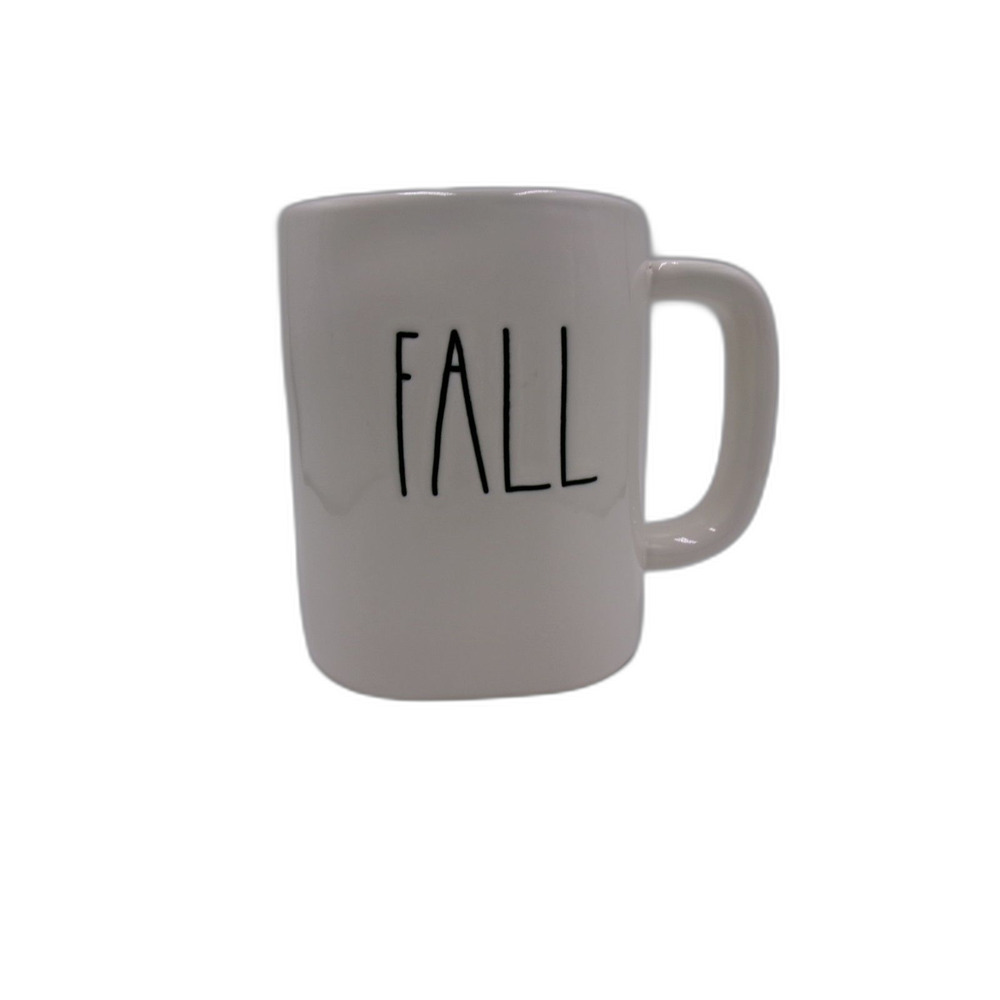 Rae Dunn "FALL Y'ALL" Autumn Oversized Mug – Orange Interior (Double Sided)